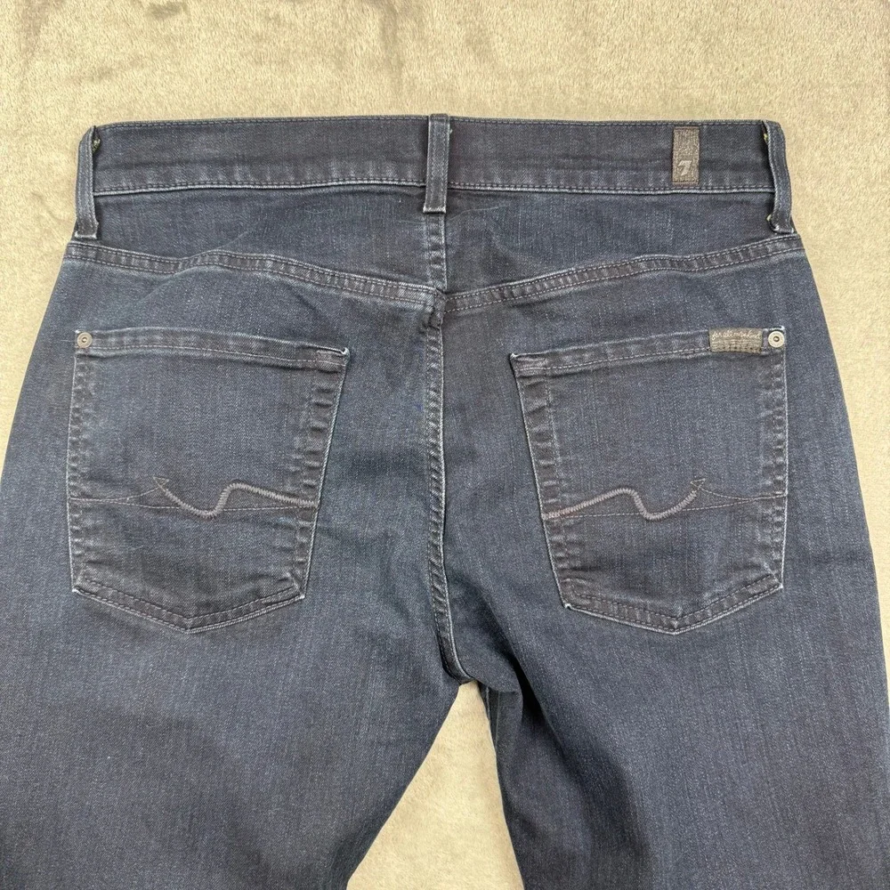 7 For All Mankind Brett Modern Bootcut Jeans Dark Wash Mens 31 Made in USA